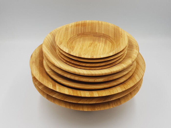Plato de bambú de alta calidad