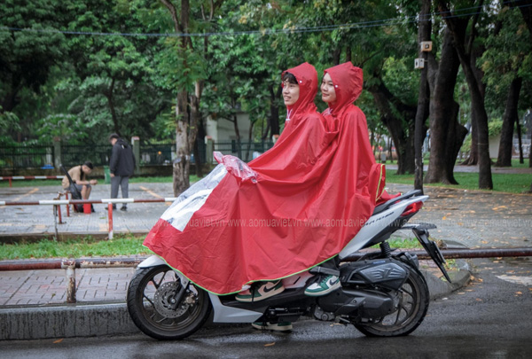 Impermeable de doble cabezal