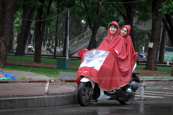 Impermeable de doble cabezal