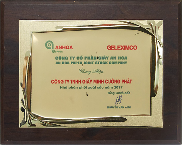 Recompensa para el excelente distribuidor en 2017