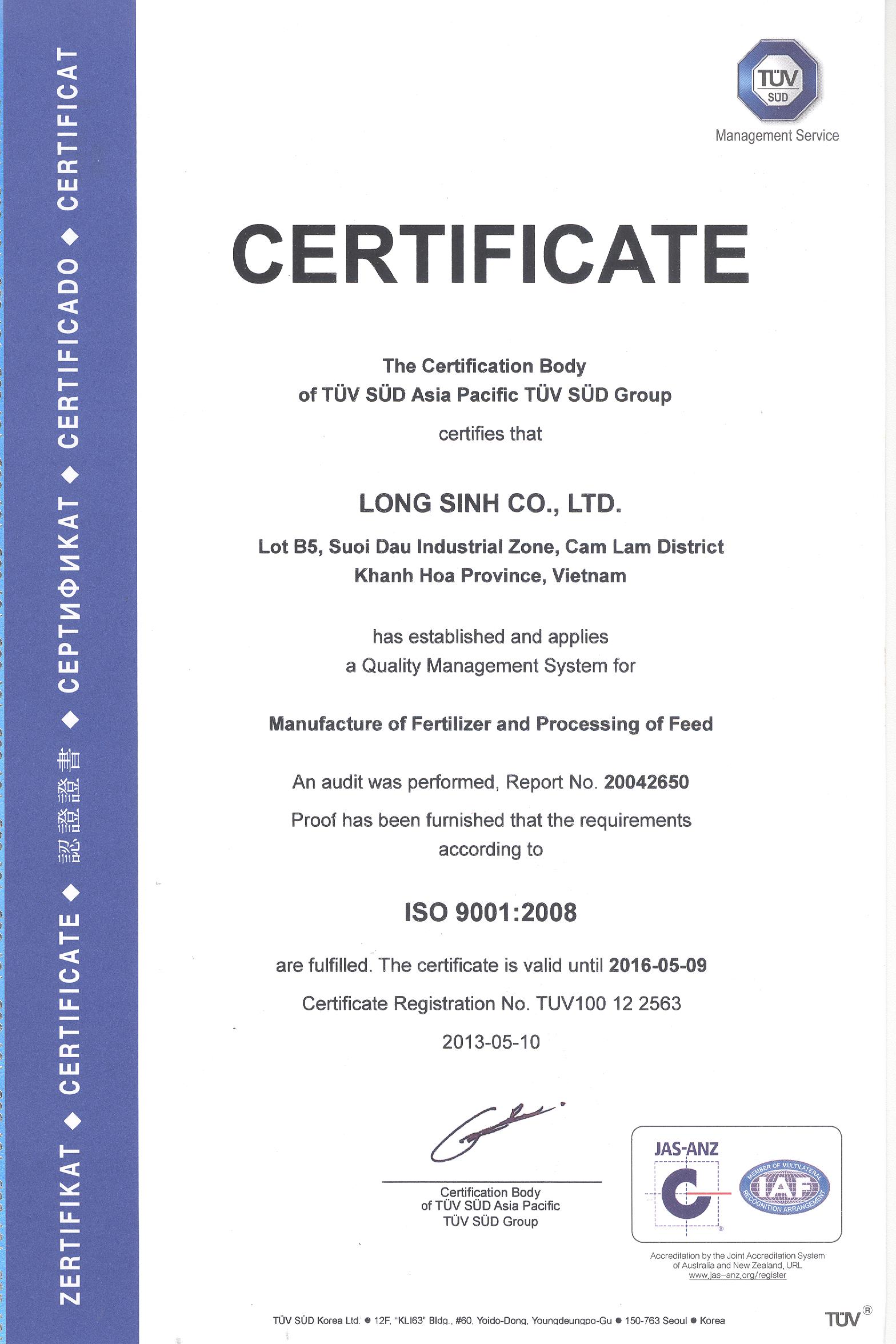 Certificación