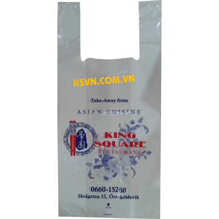 Bolsa de plástico blanca de camiseta de LDPE
