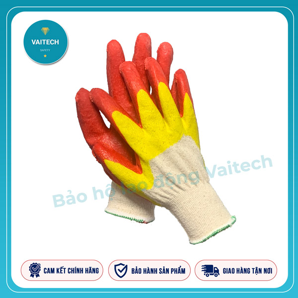 Guantes recubiertos de pintura