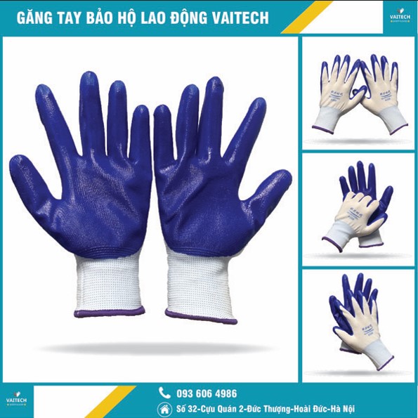 Guantes recubiertos de pintura