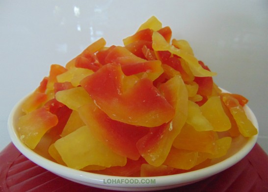 Papaya seca suave